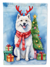 Load image into Gallery viewer, American Eskimo Christmas Reindeer House Flag