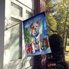 Load image into Gallery viewer, American Bulldog Christmas Reindeer House Flag