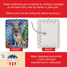 Load image into Gallery viewer, Anatolian Shepherd Dog Christmas Reindeer Porcelain Ornament