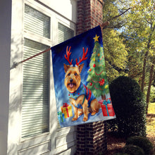 Load image into Gallery viewer, Australian Terrier Christmas Reindeer House Flag