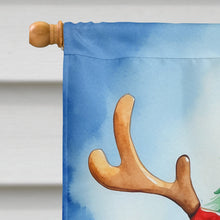 Load image into Gallery viewer, Basset Hound Christmas Reindeer House Flag