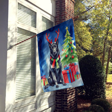 Load image into Gallery viewer, Belgian Sheepdog Christmas Reindeer House Flag