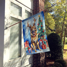 Load image into Gallery viewer, Belgian Tervuren Christmas Reindeer House Flag