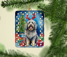 Load image into Gallery viewer, Bergamasco Christmas Reindeer Porcelain Ornament