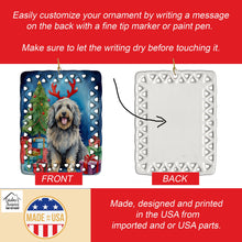 Load image into Gallery viewer, Bergamasco Christmas Reindeer Porcelain Ornament