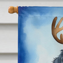 Load image into Gallery viewer, Bernese Mountain Dog Christmas Reindeer House Flag