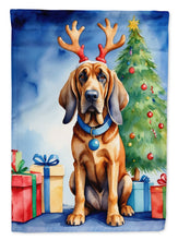 Load image into Gallery viewer, Bloodhound Christmas Reindeer House Flag