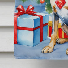 Load image into Gallery viewer, Bluetick Coonhound Christmas Reindeer House Flag