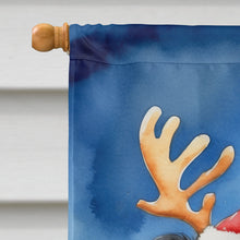 Load image into Gallery viewer, Border Collie Christmas Reindeer House Flag