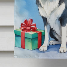 Load image into Gallery viewer, Border Collie Christmas Reindeer House Flag