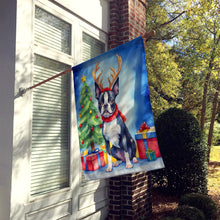 Load image into Gallery viewer, Boston Terrier Christmas Reindeer House Flag
