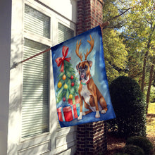 Load image into Gallery viewer, Boxer Christmas Reindeer House Flag