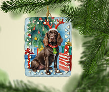 Load image into Gallery viewer, Boykin Spaniel Christmas Reindeer Porcelain Ornament