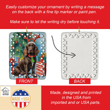 Load image into Gallery viewer, Boykin Spaniel Christmas Reindeer Porcelain Ornament