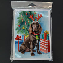 Load image into Gallery viewer, Boykin Spaniel Christmas Reindeer Greeting Cards - Blank Note Cards – 8-Pack of Artist-Designed Cards with Envelopes