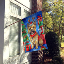 Load image into Gallery viewer, Cairn Terrier Christmas Reindeer House Flag