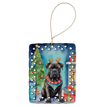 Load image into Gallery viewer, Cane Corso Christmas Reindeer Porcelain Ornament