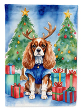Load image into Gallery viewer, Cavalier Spaniel Christmas Reindeer House Flag