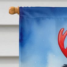 Load image into Gallery viewer, Collie Christmas Reindeer House Flag