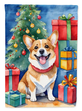Load image into Gallery viewer, Corgi Christmas Reindeer House Flag