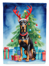 Load image into Gallery viewer, Doberman Pinscher Christmas Reindeer House Flag