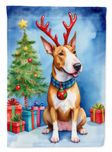 Load image into Gallery viewer, Bull Terrier Christmas Reindeer House Flag