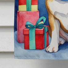 Load image into Gallery viewer, English Bulldog Christmas Reindeer House Flag