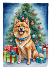 Load image into Gallery viewer, Finnish Spitz Christmas Reindeer House Flag