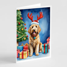 Load image into Gallery viewer, Goldendoodle Christmas Reindeer Greeting Cards - Blank Note Cards – 8-Pack of Artist-Designed Cards with Envelopes