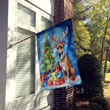 Load image into Gallery viewer, Great Dane Christmas Reindeer House Flag