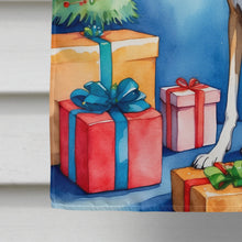 Load image into Gallery viewer, Greyhound Christmas Reindeer House Flag