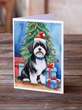 Load image into Gallery viewer, Havanese Christmas Reindeer Greeting Cards - Blank Note Cards – 8-Pack of Artist-Designed Cards with Envelopes