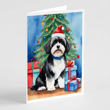Load image into Gallery viewer, Havanese Christmas Reindeer Greeting Cards - Blank Note Cards – 8-Pack of Artist-Designed Cards with Envelopes