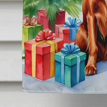 Load image into Gallery viewer, Irish Setter Christmas Reindeer House Flag