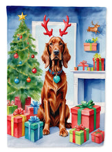 Load image into Gallery viewer, Irish Setter Christmas Reindeer House Flag