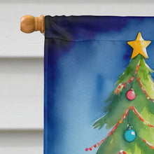 Load image into Gallery viewer, Irish Wolfhound Christmas Reindeer House Flag