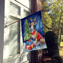 Load image into Gallery viewer, Italian Greyhound Christmas Reindeer House Flag