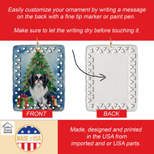 Load image into Gallery viewer, Japanese Chin Christmas Reindeer Porcelain Ornament