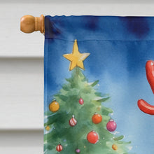 Load image into Gallery viewer, Keeshond Christmas Reindeer House Flag