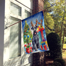 Load image into Gallery viewer, Kerry Blue Terrier Christmas Reindeer House Flag