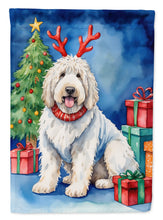 Load image into Gallery viewer, Komondor Christmas Reindeer House Flag