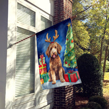 Load image into Gallery viewer, Labradoodle Christmas Reindeer House Flag