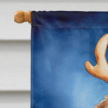 Load image into Gallery viewer, Labradoodle Christmas Reindeer House Flag