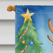 Load image into Gallery viewer, Manchester Terrier Christmas Reindeer House Flag