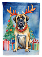 Load image into Gallery viewer, Mastiff Christmas Reindeer House Flag