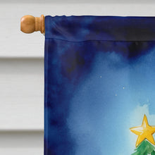 Load image into Gallery viewer, Chocolate Newfoundland Christmas Reindeer House Flag