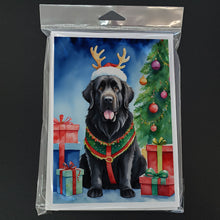 Load image into Gallery viewer, Newfoundland Christmas Reindeer Greeting Cards - Blank Note Cards – 8-Pack of Artist-Designed Cards with Envelopes
