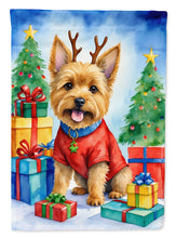 Load image into Gallery viewer, Norwich Terrier Christmas Reindeer House Flag