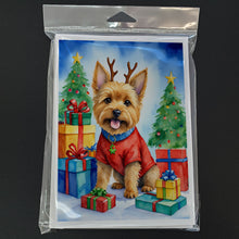 Load image into Gallery viewer, Norwich Terrier Christmas Reindeer Greeting Cards - Blank Note Cards – 8-Pack of Artist-Designed Cards with Envelopes