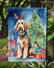 Load image into Gallery viewer, Otterhound Christmas Garden Flag – Dog in Reindeer Antlers with Tree &amp; Gifts
